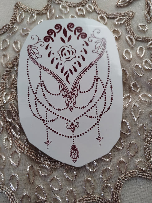 SELECTION OF DIY BRACELET HENNA TATTOO TRANSFER KIT - EASY TEMPORARY BODY ART