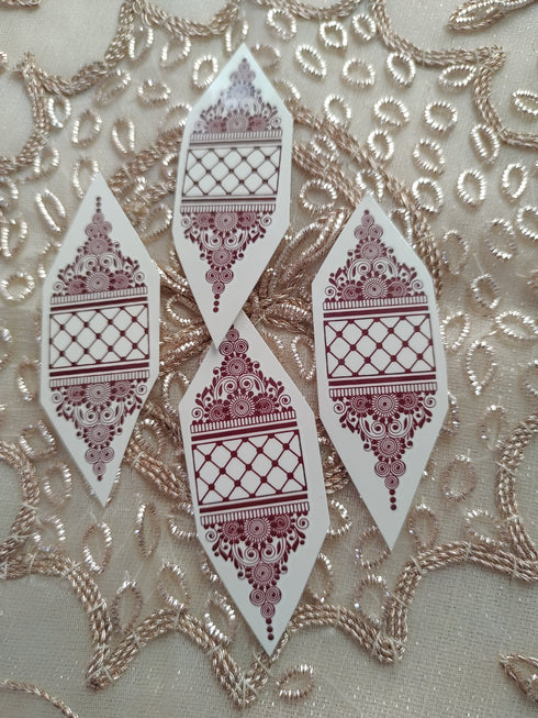 DIY SELECTION OF FINGER HENNA TATTOO TRANSFERS