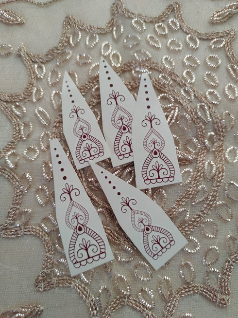 DIY SELECTION OF FINGER HENNA TATTOO TRANSFERS