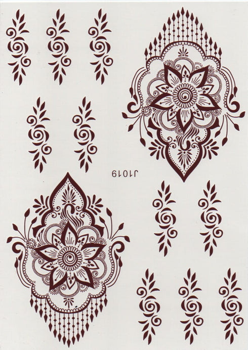 DIY BAHAR HENNA TATTOO TRANSFER