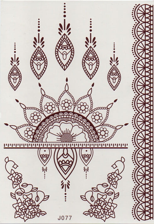 DIY MAHKH HENNA TATTOO TRANSFER