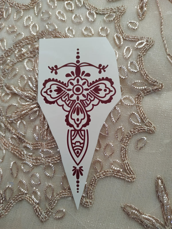 SELECTION OF DIY BRACELET HENNA TATTOO TRANSFER KIT - EASY TEMPORARY BODY ART